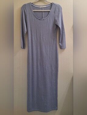 Peruvian Connection XS Marinero Stripe Pima Knit Maxi Dress